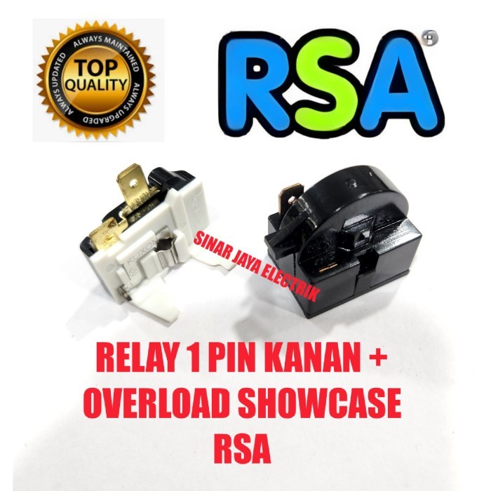 RELAY SHOWCASE RSA KULKAS 1 PINTU / PTC RELAY SHOWCASE RSA PINTU KACA / OVERLOAD KULKAS