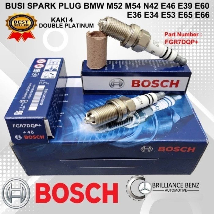 BUSI SPARK PLUG BOSCH FR7KPP33 BMWW N46 N46N E46 E90 X1 E84 E70 E87 BUSI BOSCH ORIGINAL