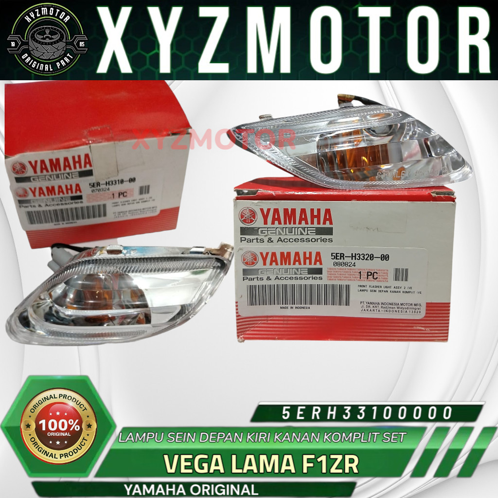 LAMPU SEIN SEN DEPAN KIRI KANAN KOMPLIT SET VEGA LAMA F1ZR YAMAHA 5ER-H3310-00 5ER-H3320-00 ORIGINAL