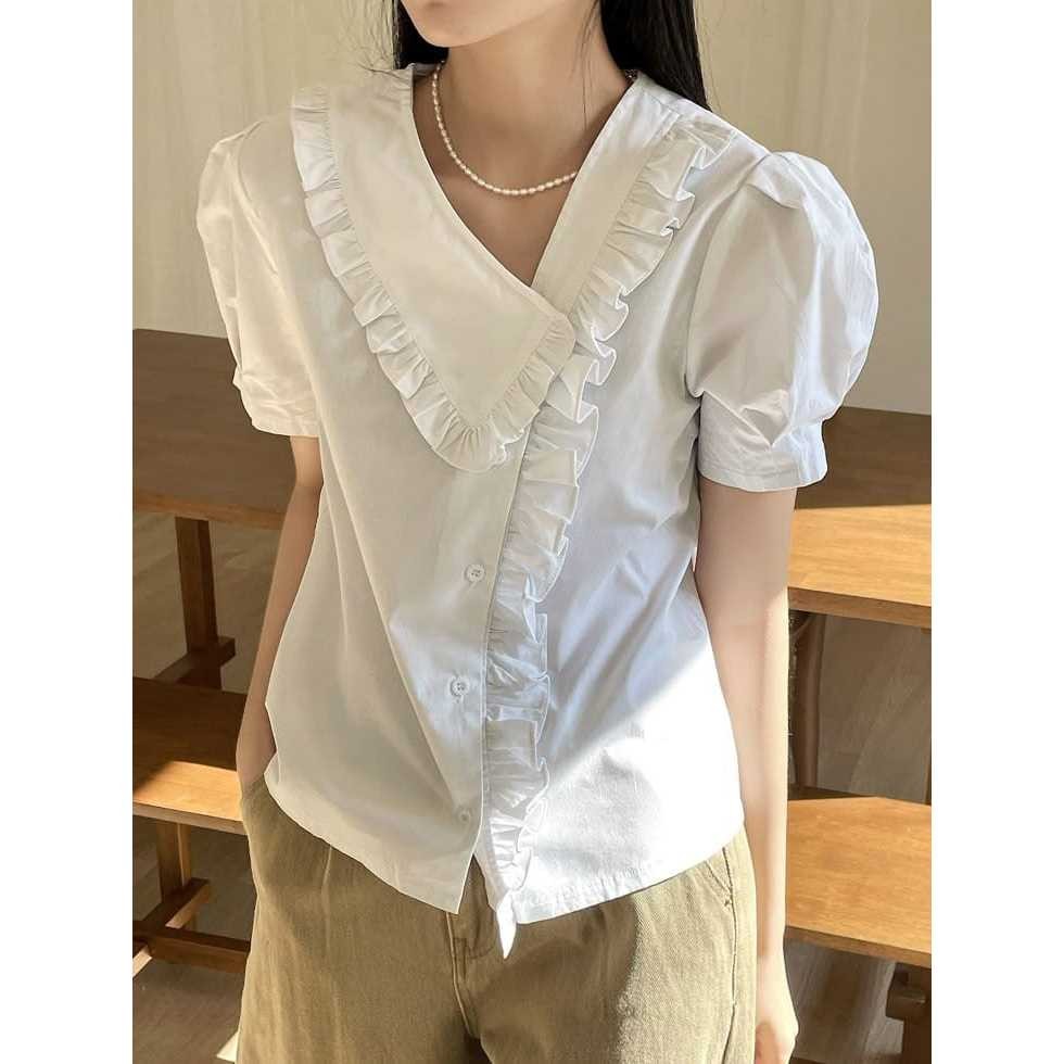 JKFASHION - RRX BLUS WANITA LENGAN PENDEK / ENVY BLOUSE / ATASAN LENGAN PENDEK / ATASAN KOREAN STYLE