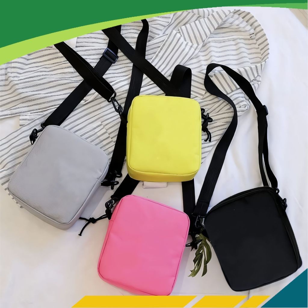 MF Tas Selempang Polos Anak Laki laki dan Perempuan Fashion Kids 11 A5