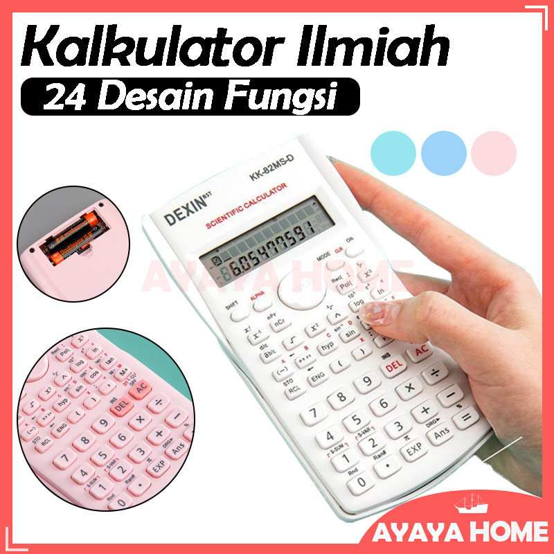 

Kalkulator Ilmiah 24 Desain Fungsi/Kalkulator Function/Kalkulator 4 Warna