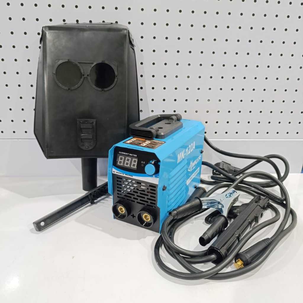 Mesin Las 450watt digital Full Set Mini Inverter Series IGBT Inverter MMA 120 450W