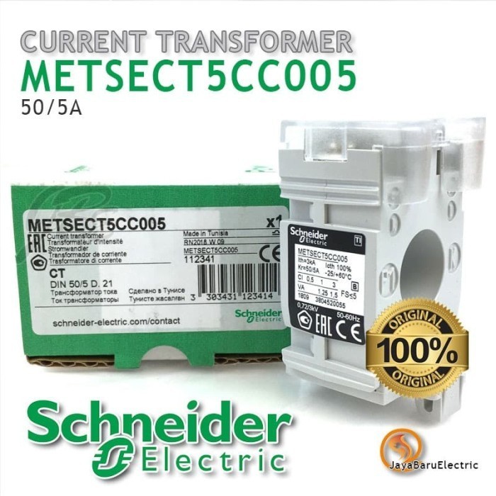 Current Transformer CT SCHNEIDER 50A 50/5A METSECT5CC005