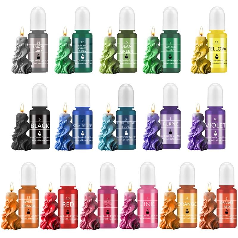 

10ml Candle Dyes Pigment Aromatherapy Liquid Colorant Pigment DIY Candle Mold Soap Coloring Handmade Crafts Resin Pigment