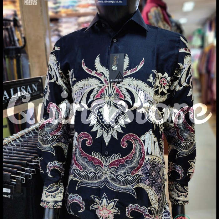 ALISAN Kemeja Batik Lengan Panjang Reguler (10356) - Hijau, 15