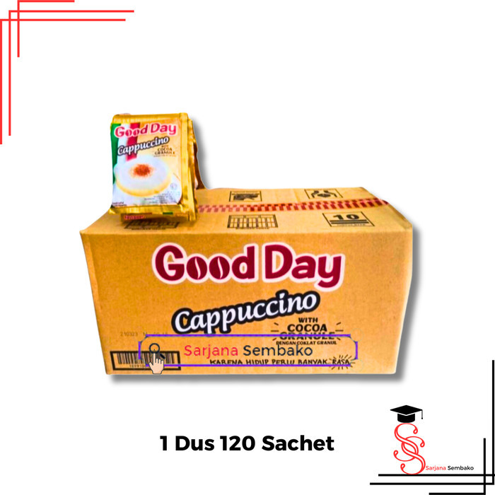 Good Day Cappuccino With Cocoa Granule Kopi Instan - 1 Dus 120 Sachet