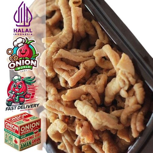 

UWD KERIPIK USUS BBQ 500g Keripik Usus Crispy Usus Kering Usus Crispy Kriuk Cemilan Terlaris