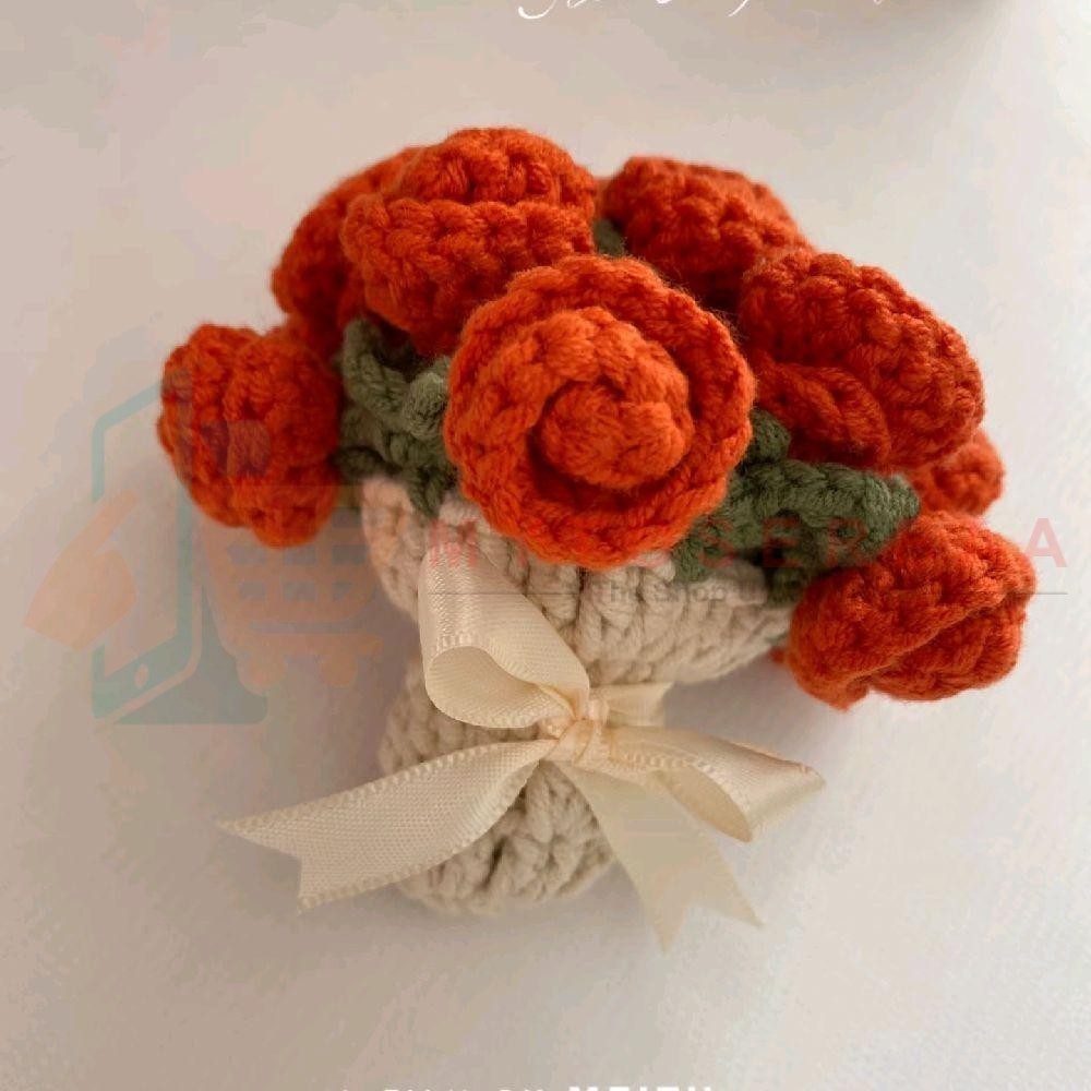 

D'CRAFTS - Amigurumi Mini Bouquet Flower yang Unik dan Estetik - Hadiah, Kado - MY