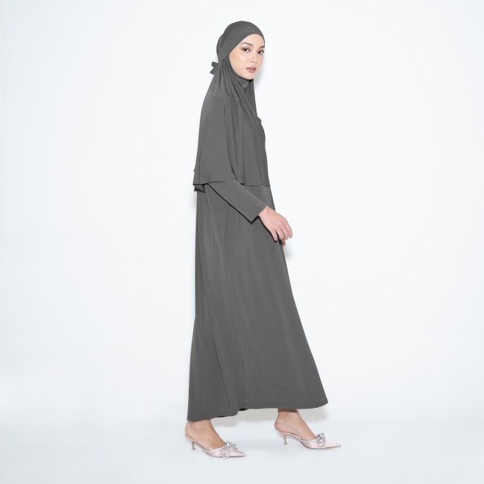 Hameeda - Sahar Batwing Dress | Loose Jersey Dress Busui - Oakwood, All Size