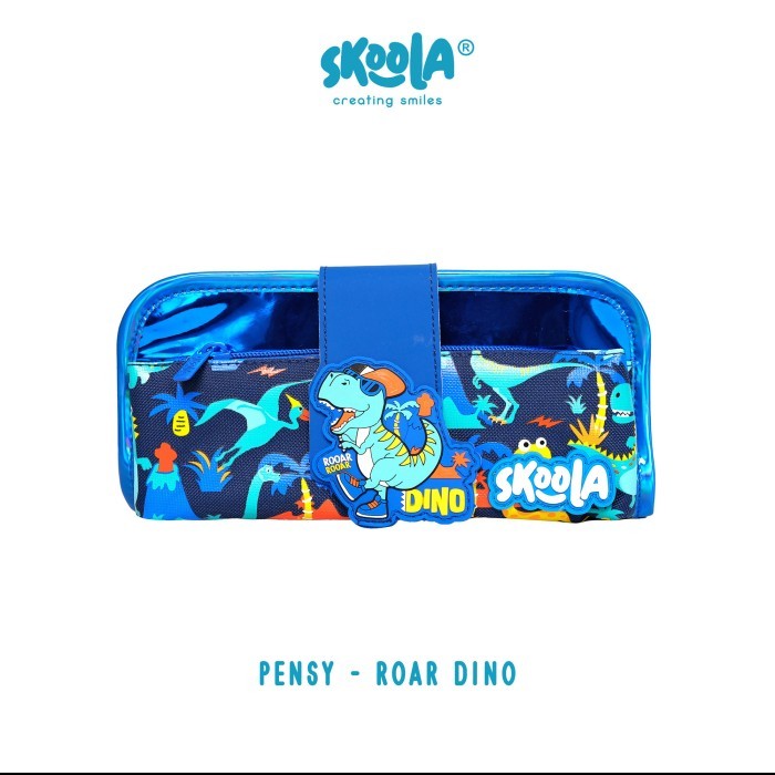

New Arrival[PROMO] Skoola Tempat Pensil Lipat 3 Pencil Case Threefold Anak Unisex - Pensy - ROAR DINO