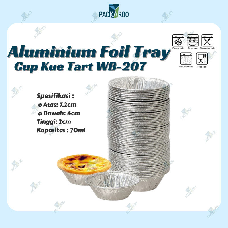 Aluminium Foil Tray Cup Kue / Cup Egg Tart , Kue Pie TERMURAH