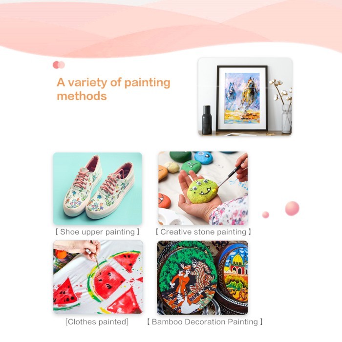 

promo -Deli Acrylic Paint / Cat Akrilik 12/24 rna Kemasan Kotak 12ml EC12 - 24 rna
