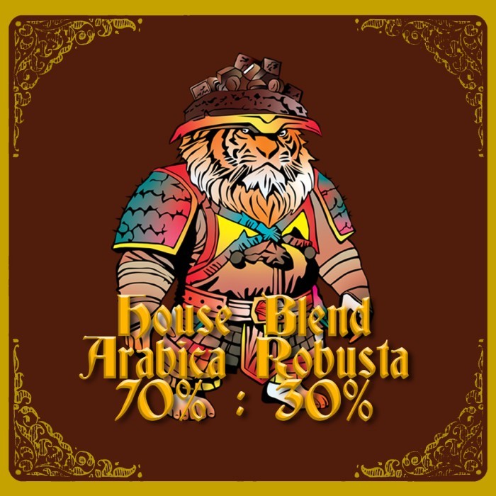 

House Blend Espresso Based - 70% Arabica & 30% Robusta, Biji Kopi - 500 gram