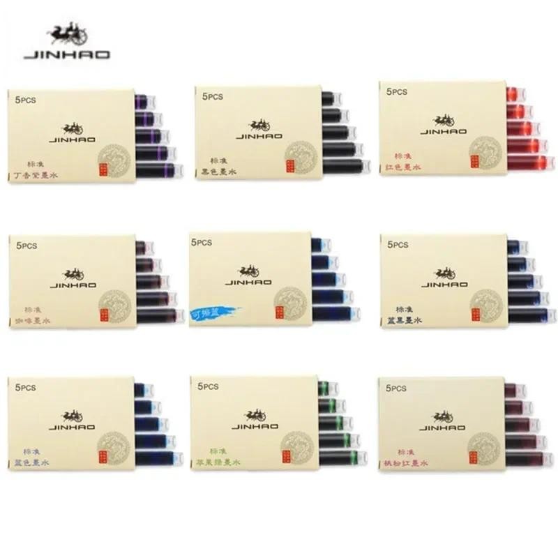 

Jinhao 5/10/15 pcs Color Ink Cartridge Refill Fountain Pen Office School Student Stationery Ink Supplies Fountain Pen Ink