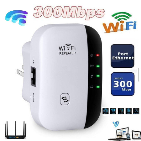 WiFi Repeater 300Mbps/Penguat WiFi/Wifi Extender/Mini Repeater/Sinyal WiFi Memperluas Jangkauan