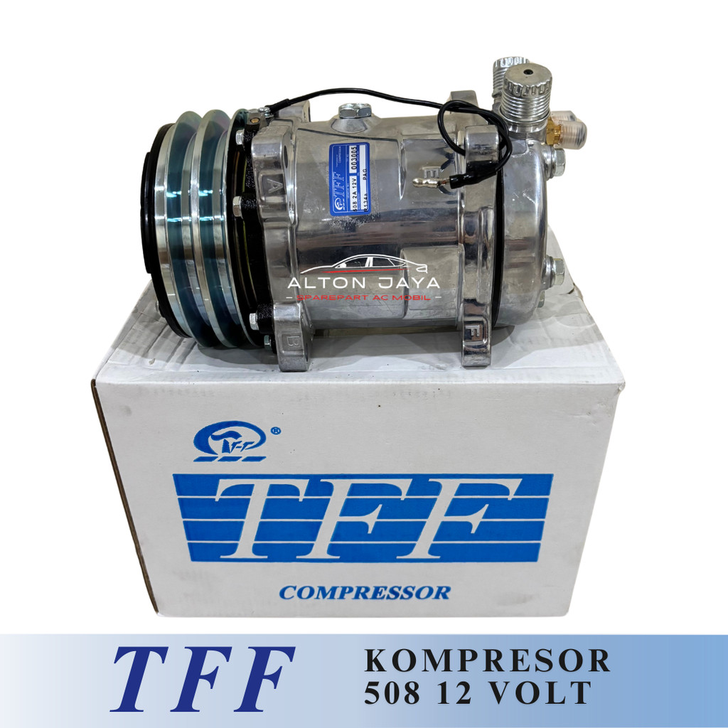 COMPRESSOR KOMPRESOR AC SANDEN 508 SD508 12V 12 VOLT TFF
