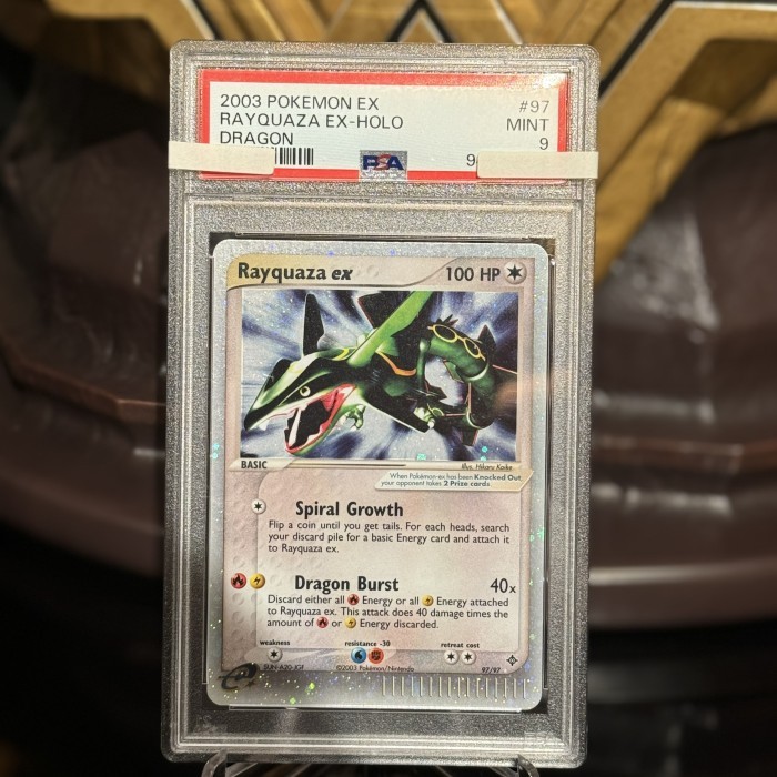 Kartu Pokemon TCG - Rayquaza EX Dragon PSA 9
