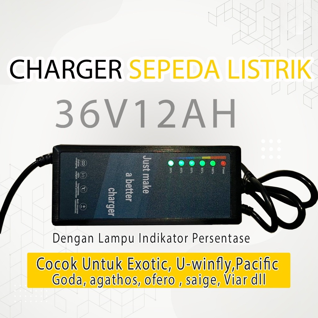 Charger Sepeda Listrik 36V 12AH