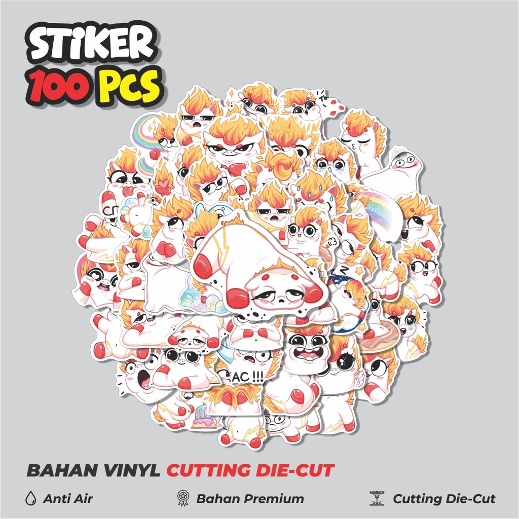 

Terbaru! 50 pcs Stiker Spicy IC Unicorn Cute Dekorasi Lucu Kreatif untuk Notebook, Skateboard, HP