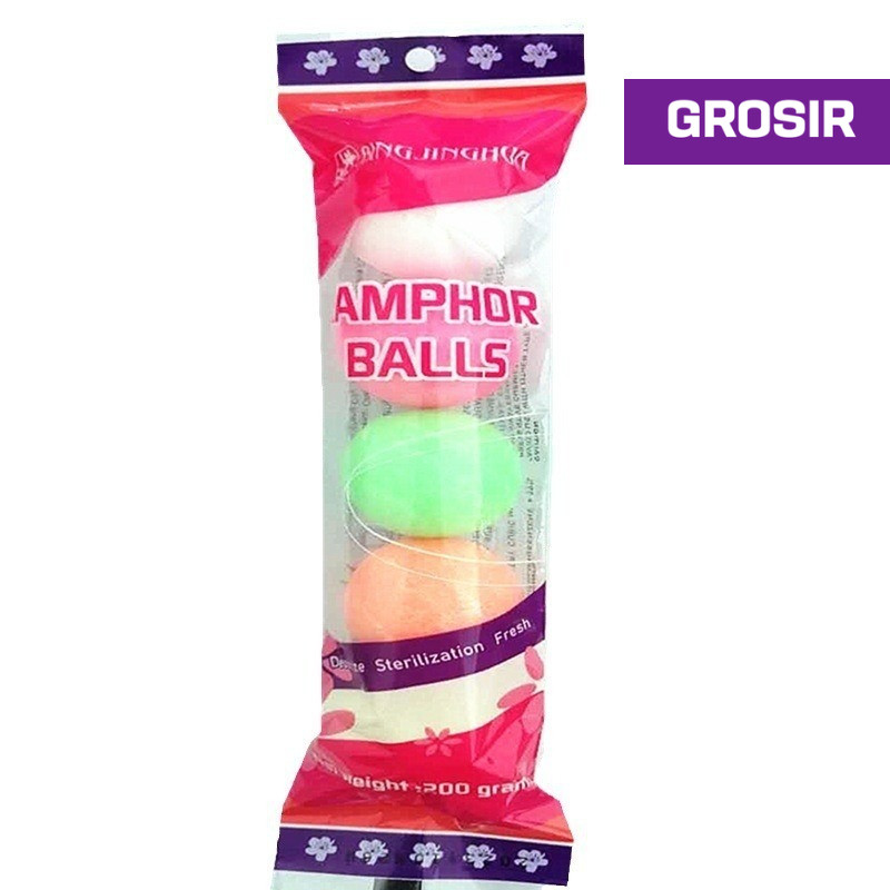 GROSIR - Kamper Toilet Ball isi 5 Kapur Barus Pewangi Toilet Lemari Serbaguna