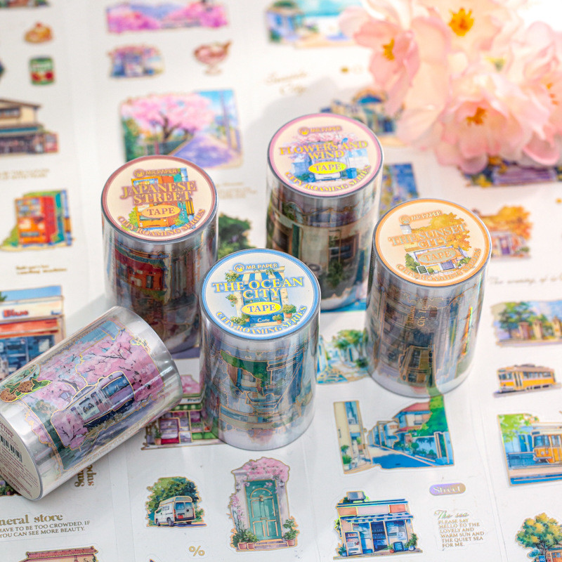 

[Artopia] Roll Sticker City Roaming Series CRS Stiker PET Tape Washi