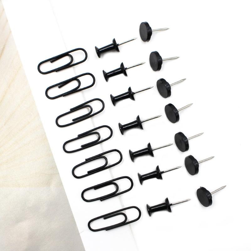 

150pcs/box Pushpin Set Paper Fixed Storage Paper Clip Photo Wall Fixed Pushpin For Office, Bulletin Boards & Photo Walls