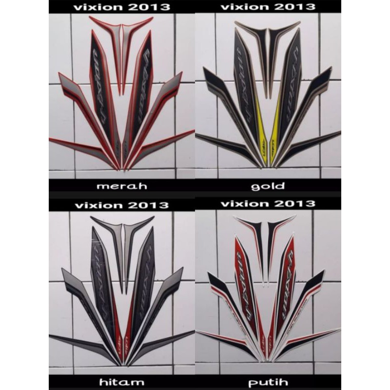 STIKER STRIPING LIS LES BODY MOTOR YAMAHA VIXION NEW 2013