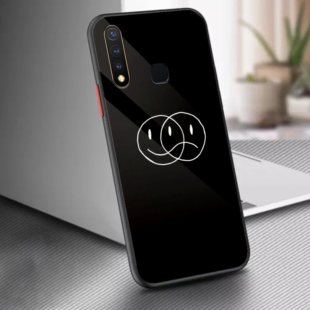 (DKC) Case VIVO Y19 / VIVO 1915 - Casing Vivo Y19 / Vivo 1915 - ( Black Wallpaper ) - Case Hp - Soft