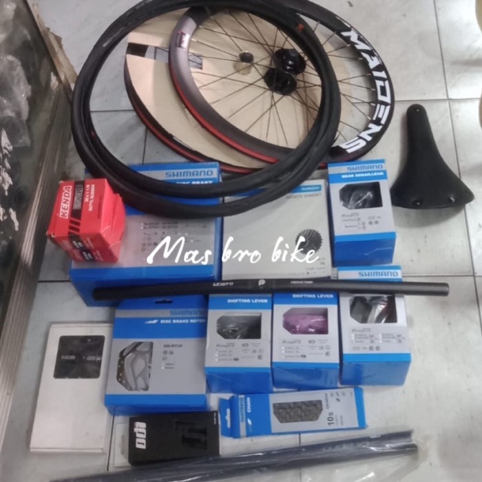 TERLARIS - groupset shimano tiagra 2 x 10 speed untuk sepeda lipat paket groupset lengkap untuk full