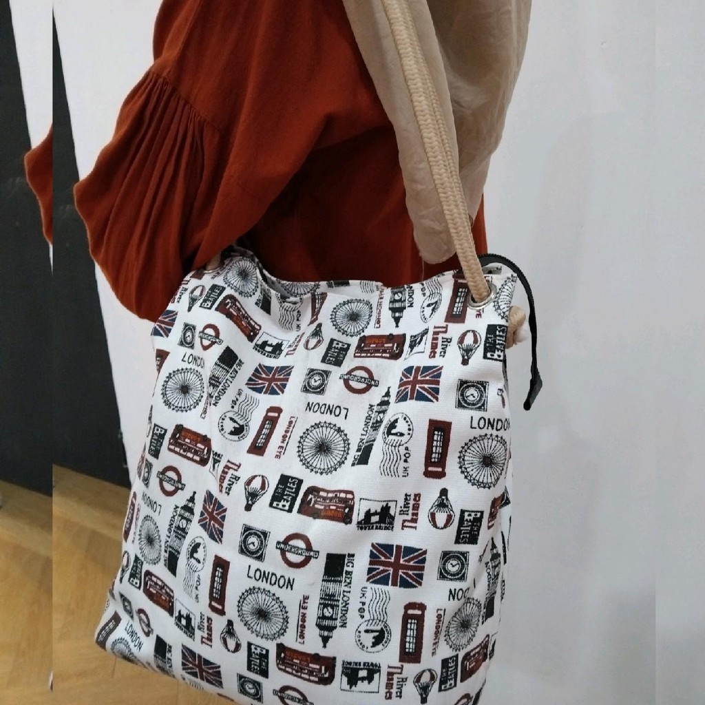 TAS TOTEBAG LONDON TALI SUMBU