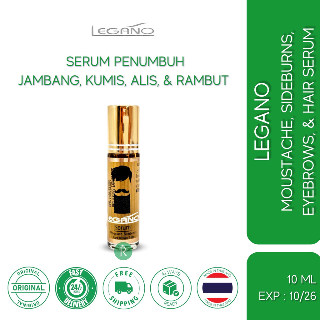 Legano Serum Penumbuh Rambut Jambang Kumis Alis Botak Penumbuh Janggut Pria Wanita Thailand Asli