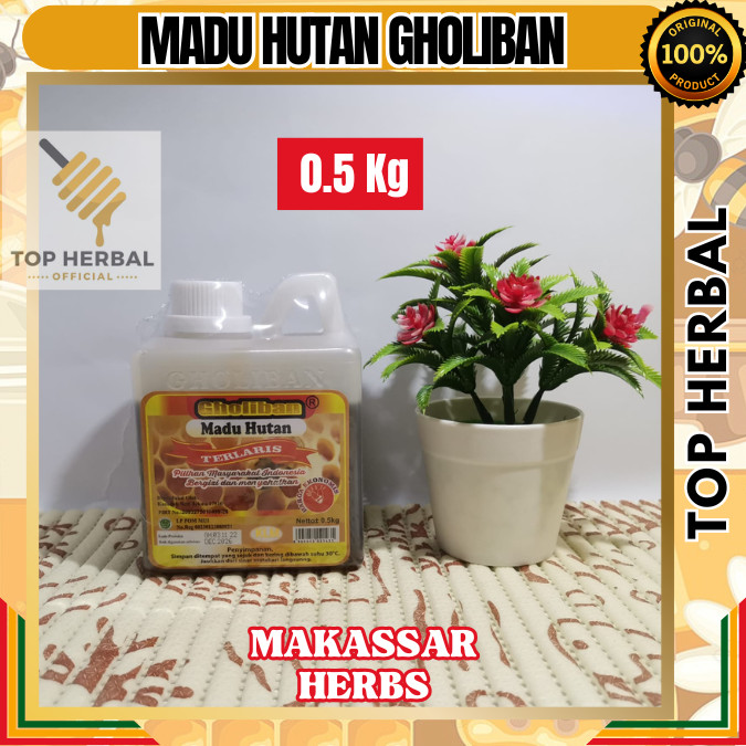

MADU HUTAN GHOLIBAN KALIMANTAN 500gr - Asli Original 100% Madu Murni Alami Berkualitas Tinggi Kaya Manfaat Untuk Kesehatan - Makassar Gholiban