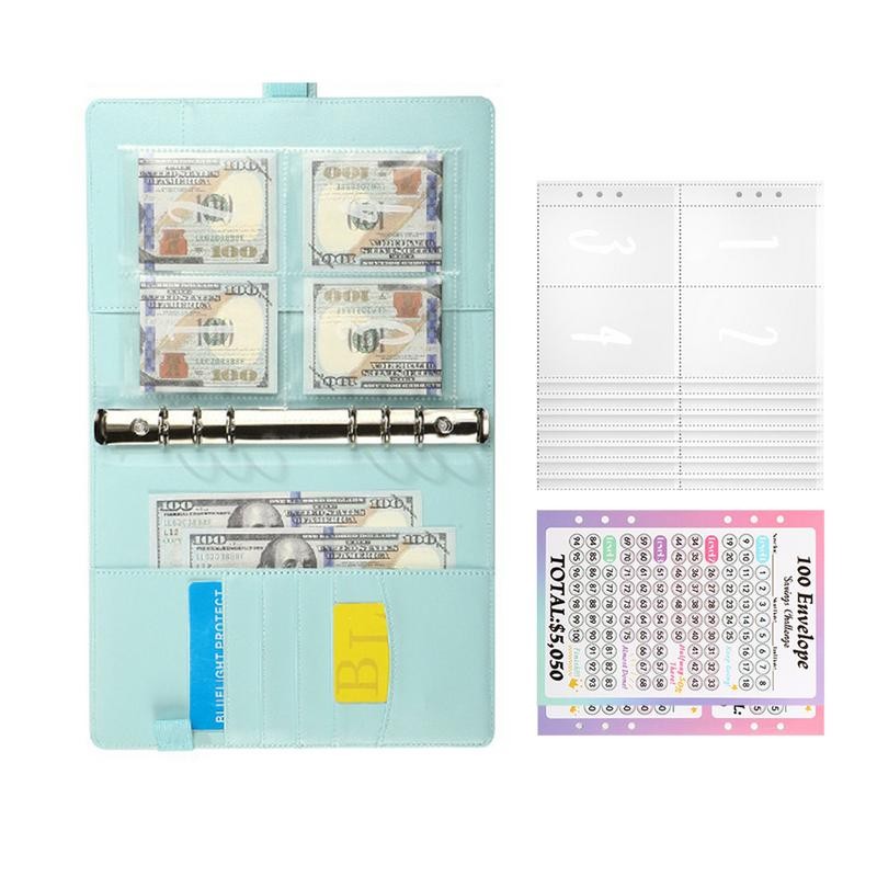 

Money Envelopes For Cash Saving Money Saving Binder With Cash Envelopes Waterproof A5 Binder 100 Day To Save 5 050 For Home &