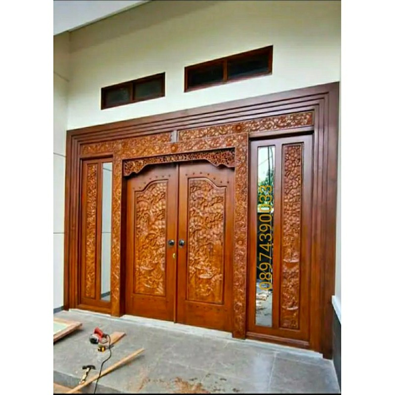 Pintu Gebyok Relief Model Minimalis, Pintu Gebyok Full Ukiran