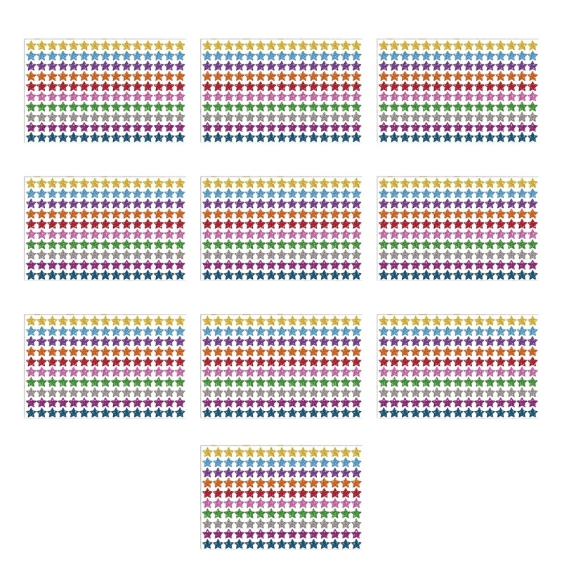 

1500PCS Child Reward Stickers Motivational Stickers for Child Teacher Classroom Behaviour Reward Sticker Star Decals 594A