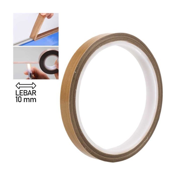 

TRFF Tape Lakban PTFE Heat High Temperature Adhesive 10M TFL51U