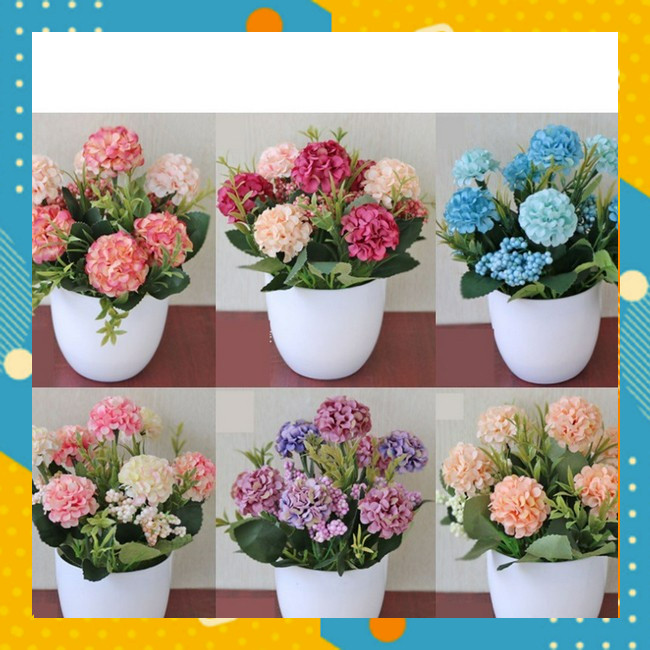 Ornamen Tanaman Hias Plastik MATAHARI BULAT Bunga Pohon Artificial Dekorasi TP0711A3