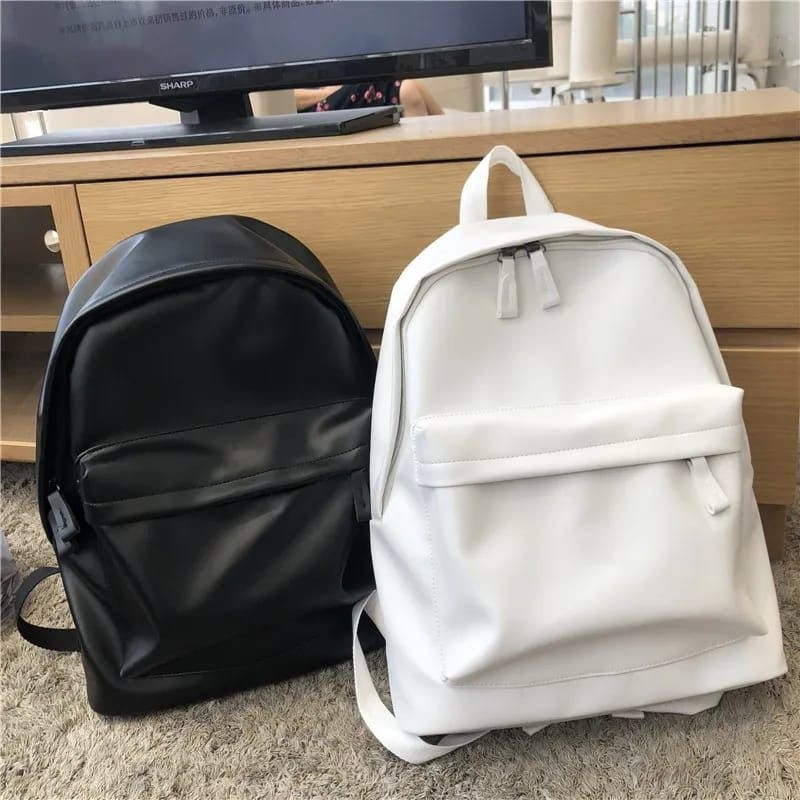PROMO!!! Tas Ransel Wanita Semi Kulit Waterproof Anti Air Muat Laptop