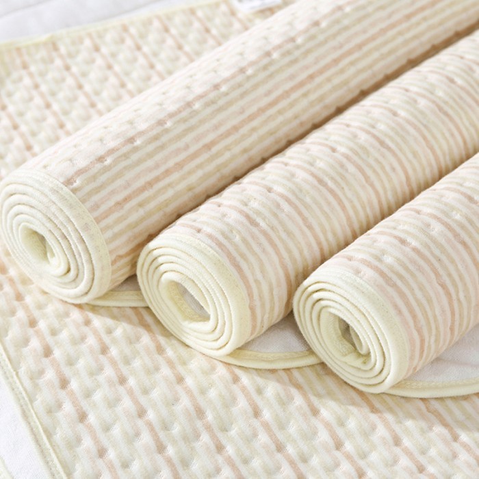 ✨BISA COD✨ - Perlak Alas Ompol Bayi Katun Waterproof  Perlak Alas Bayi Ganti Popok  - 30*40 Garis