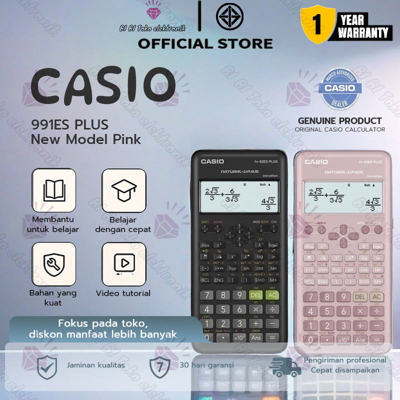 

Kalkulator Scientific Casio ilmiah FX-991EX/991ES-Plus Calculator Scientific Casio Kalkulator Casio Scientific 417 Fungsi/Dua Sumber Tenaga Baterai Dan Tenaga Matahari/40 Konstanta Rumus