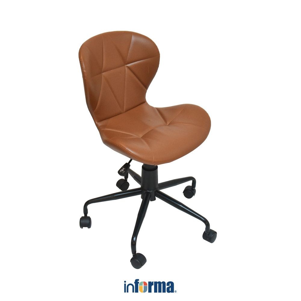 Informa Tomsk Kursi Belajar Anak - Cokelat Tempat Duduk Dengan Roda Kids Study Chair Furniture Indoo