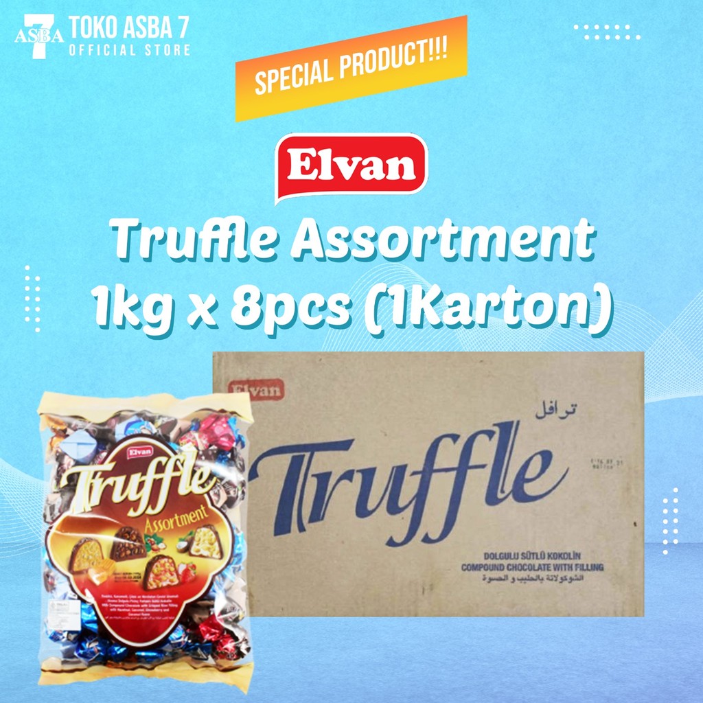 

ELVAN TRUFFLE ASSORTMENT 1 KG / KARTON