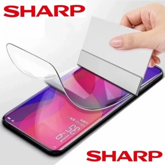 [MPRS] Anti Gores Hydrogel SHARP Aquos R Compact R2 R3 R5G R6 R9 Full Covered Depan Belakang Clear B