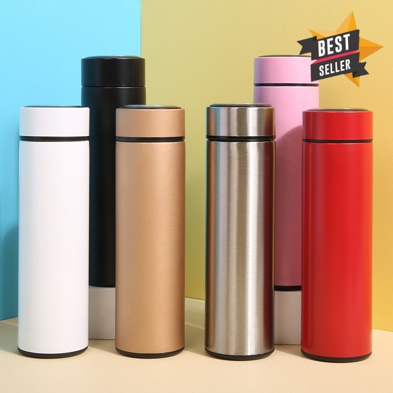 Termos Air Panas Mini LIFE + Box Tumbler Kopi Tempat Minum Thermos Kecil Botol Polos Vacum Tremos St