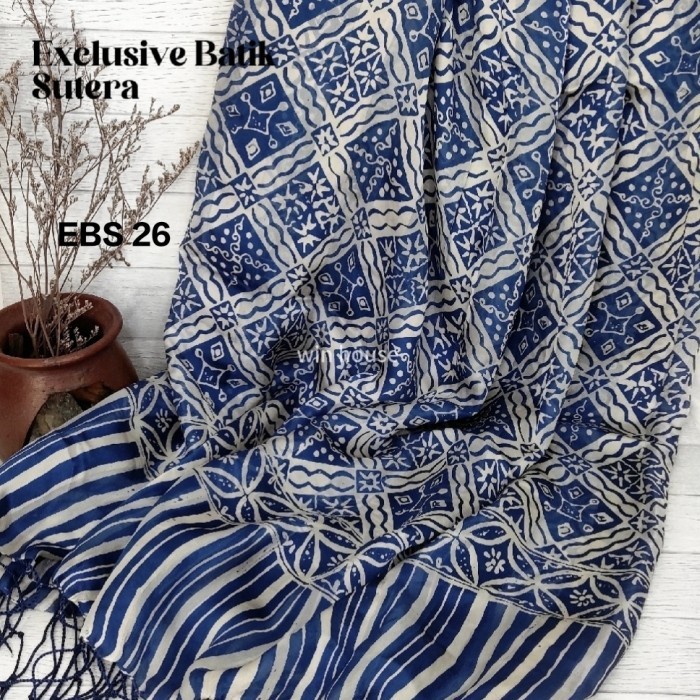 "Virtual.C" - TERMURAH Pashmina Exclusive Batik Sutera Scarves Syal Shawl Selendang Gift - Pashmina 