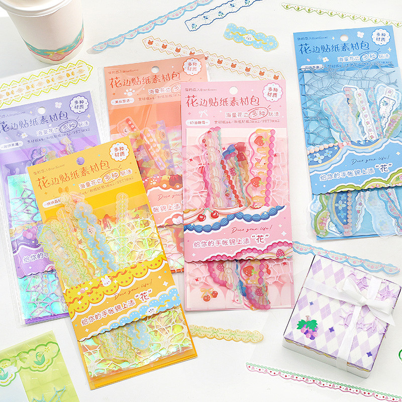 

6packs/LOT Flower Path Firefly series cute lovely retro decorative memo pad
