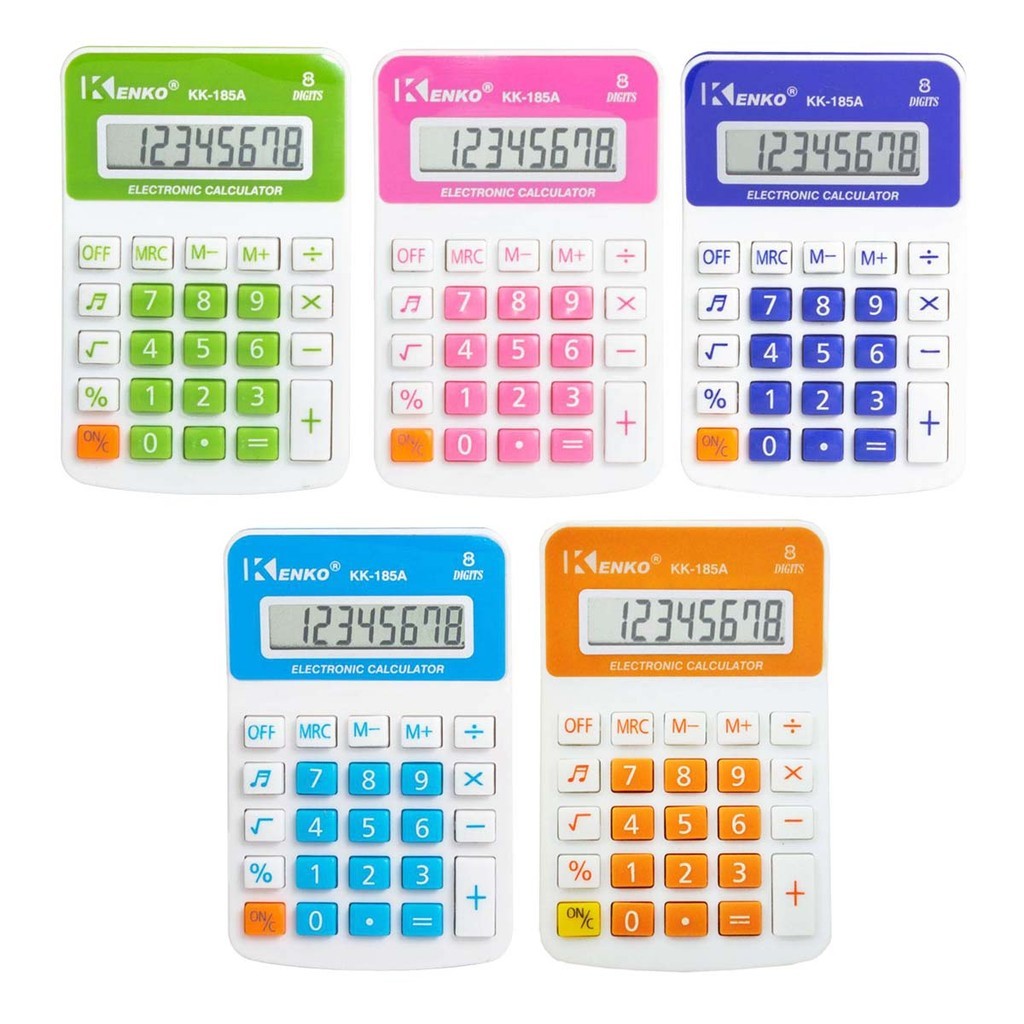 

Kalkulator Kenko KK 185A Practical Calculator Kenko KK-185A Warna Mika