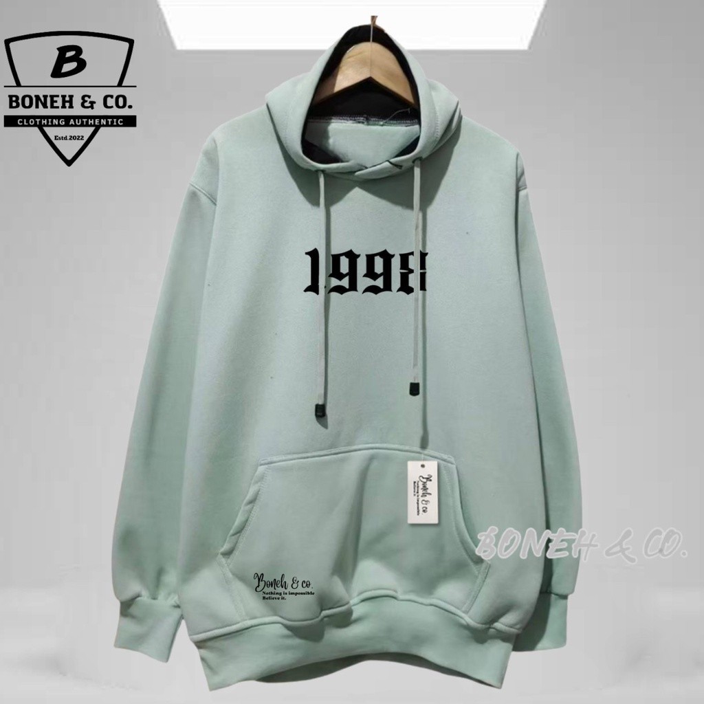 Hoodie 1998 1999 1997 1996 1995 1994 1993 1992 1991 1990 2000 Sweater Hoodie simpel Hodie Pria Mint 