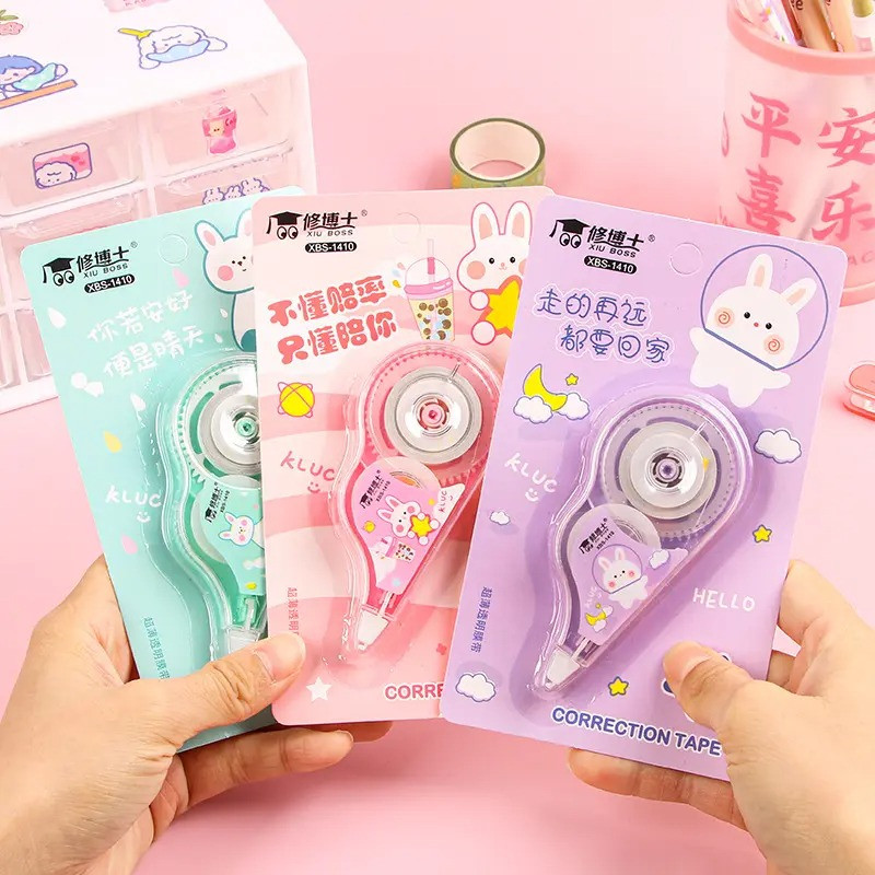 

(COD)Correction Tape Roll Karakter Lucu / Pita Koreksi Gulungan Tidak Mudah Robek Tipe-X Kertas Penghapus Tulisan Pulpen Perlengkapan Alat Tulis Sekolah Kantor Unik Cute Anak